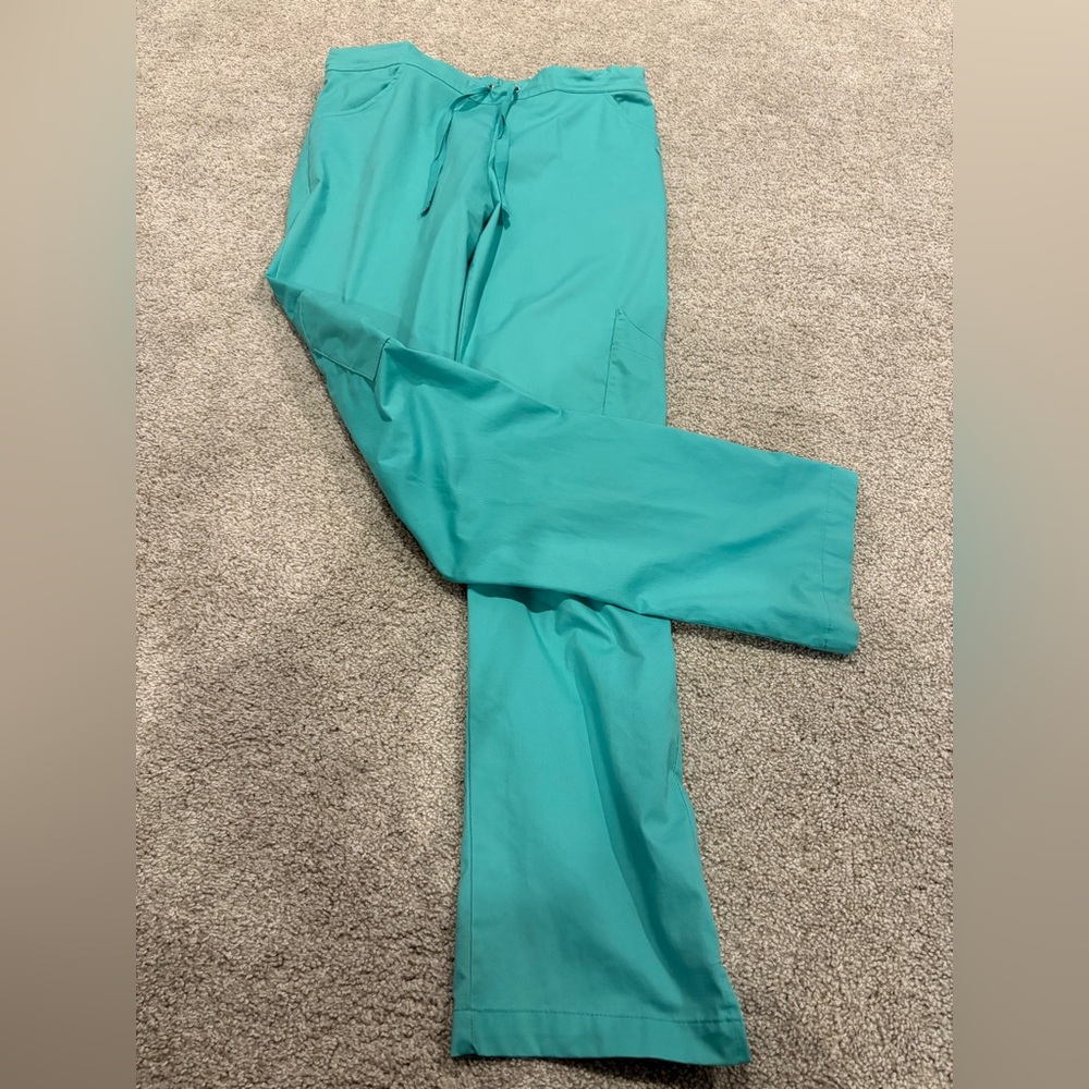 Teal Women's Pants Uniform Scrub Bottom Pants - Picture 4 of 11